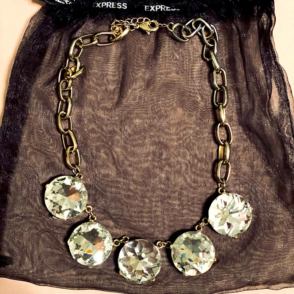 Express large circle necklace